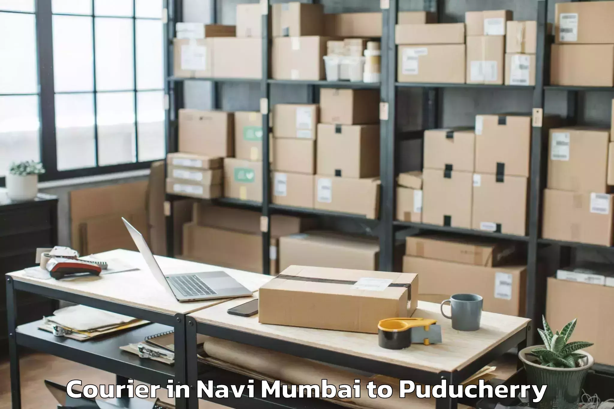 Leading Navi Mumbai to Pondicherry University Puduche Courier Provider